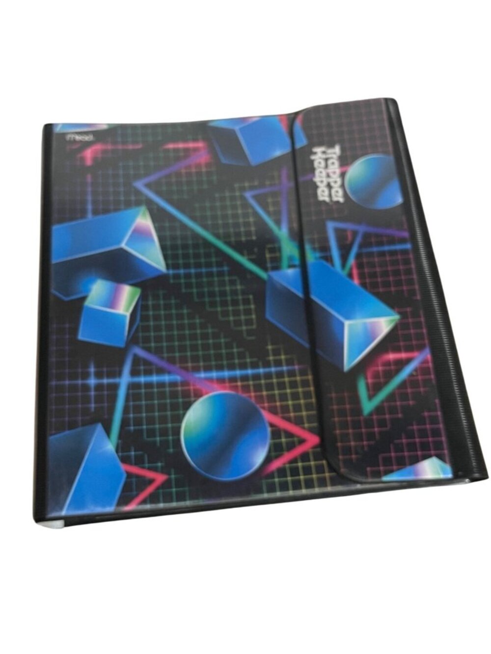 Mead Trapper Keeper Binder Retro Geometric Design 3-Ring Organizer